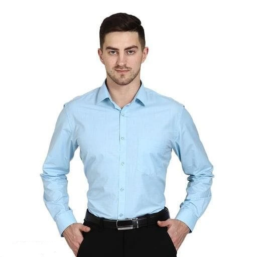 SKY BLUE RAYMOND COTTON SHIRTS1.webp